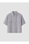 Xside Gray Loose Fit Men's Shirt - 5