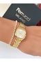 Steel Strap Square Case Waterproof Guaranteed Women's Wristwatch + Bracelet Gift