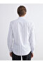 Slim Fit Long Sleeve Striped Men's Shirt - 4
