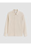 Lcw Vision Ecru Regular Fit Striped Men's Shirt - 4