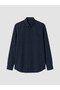 Southblue Navy Blue Regular Fit Men's Textured Shirt - 5