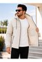 Men's Coat Winter Coat Hooded Fur Inside Jacket Daily Wear Casual Coat. - 3
