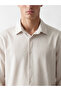 Lcw Vision Beige Regular Fit Striped Men's Shirt - 3