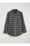 Regular Fit Plaid Men's Shirt - 5
