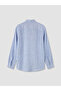Southblue Blue Regular Fit Striped 100% Linen Men's Shirt - 7