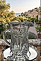 Heybeli Tea Set with Decorated Steel Plate 12 Piece Tea Set |   Stylish Patterned - 2