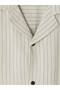 Southblue Beige Regular Fit Striped Linen Blend Men's Shirt - 6