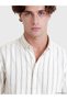 Sparkling Choices from Shining Store Slim Fit Striped Men's Shirt - 4