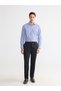 Lcw Business Navy Blue Slim Fit Striped Gabardine Men's Shirt - 2