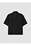 Xside Black Relax Fit Gabardine Men's Shirt - 7
