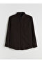 Regular Fit Long Sleeve Gabardine Men's Shirt - 5