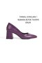 Stiletto Mor Cultured Leather Pointed Toe Covered Heel 6 cm Closed Shoes New Season - 2