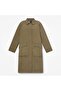 Water Repellent Insulated Long Mac Women's Green Jacket - 5