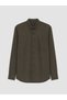 Lcwaikiki Classic Khaki Regular Fit Gabardine Men's Shirt - 5