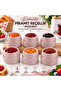 6 Decorative Pyramid Jam Bowls Small Size – Single Serving Plastic Jam & Sauce Bowls