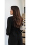 Soft Draped Wide Leg Set- Black - 3