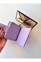Women's Purple Lilac Multi-Compartment Zippered Snap Fastener Card Holder Wallet with Coin Compartment - 3
