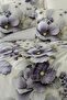 3D Flower 100% Cotton Satin - Nayra Cream
