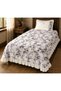 Vera Vintage Mulberry Botanical Patterned Ruffled Sheet Set – Single, Double and King Size - 4