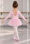 Pink Uzunkol Back-Crossed Ballet Swimsuit & Stretchy (Soft) Skirt - 3