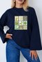 Women's Retro Collage Printed Long-Sleeved Body Suitable for Hijab - 2