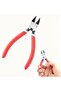 6-Inch Wire Cutters - Flush Cut Pliers with Non-slip Red Handle, Side Cutters for Plastic Models, El
