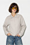 Women's Stone Button Detailed Stand Collar Lined Pocket Trench Coat 2833 60286464 - 4