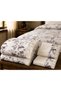 Vera Vintage Mulberry Botanical Patterned Ruffled Sheet Set – Single, Double and King Size - 3