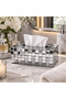 Mosaic Patterned Napkin Holder – Decorative Mirrored Napkin Box - 3