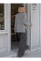 High Collar Button Detailed Oversize Soft Textured Knitwear Sweater Aw26Kz00058 - 2