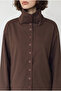 Women's Bitter Brown Button Detailed Stand Collar Lined Pocket Trench Coat 2833 60286464 - 6
