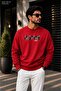 Men's Inspire Urban Printed and Texted Crew Neck Casual Regular Fit Sweatshirt