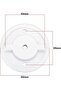 Camera Wall Mount Base Compatible with for TP-Link, Mercury, and Fast Security Cameras, 4 Pack White - 2