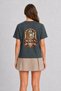 Milan Stylish Design T-Shirt - Back Print - Smoked