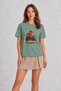 London Emblem Cotton T-Shirt - Green