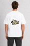 Las Vegas Neon-Inspired T-Shirt - Back Print - White - 3