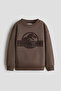 Baskı Motifli Sweatshirt