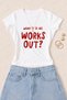 Women's What if It All Works Out Printed Cotton Lycra Slim Fit Body T-Shirt - White