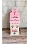 Floral Patterned Pink Bag Holder, Bag Storage Box - 3