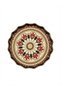 Digital Printed Glass Serving Tray – Round Tray 38 cm Mandala