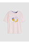 Two Mt Shop Quality Lcw Young Pink Combed Cotton Printed Short Sleeve Women's Pajama Set - 6