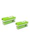 11-In-1 Vegetable And Fruits Cutter Green 5x5x7cm - 5