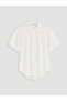 Alita City Lcw Vision White Oversize Poplin Women's Shirt with a Difference - 5