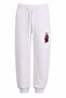 Bear Printed 2-Strap Ecru Boys' Sweatpants 8079