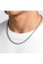 💎   Premium Shiny & Stylish Spiral Men's 316L Steel Necklace 3mm 55cm 3183Eck038 - Silver Color - 3