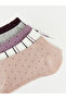 Alita City Lcw Dream Purple Patterned 5-Piece Pack Women's Booties Socks with a Difference - 2