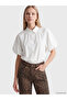Alita City Lcw Vision White Oversize Poplin Women's Shirt with a Difference