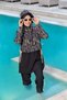 Women's Hijab Swimsuit 5 Piece Full Covered Swimwear Set Long Sleeve Uv Protection Patterned Swimmer Swimsuit - 2