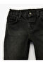 Cotton Anthracite Baby Boy Jean Trousers with Pocket Detail 7Wmb40001Td - 3