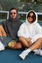 Unisex 2-Piece Oversize Basic Hoodie White & Smoked – Hooded, with Pockets, 3-Thread Ribbed Fleece - 7